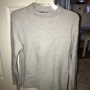 Grey mock neck sweater
